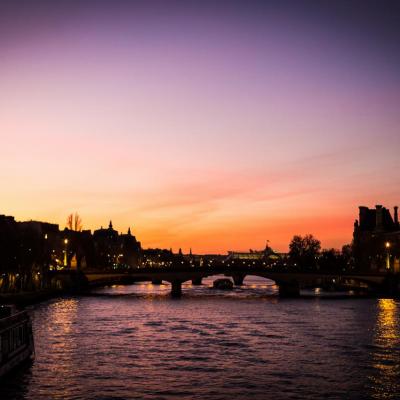 Coucher de soleil sur le Pont du Caroussel